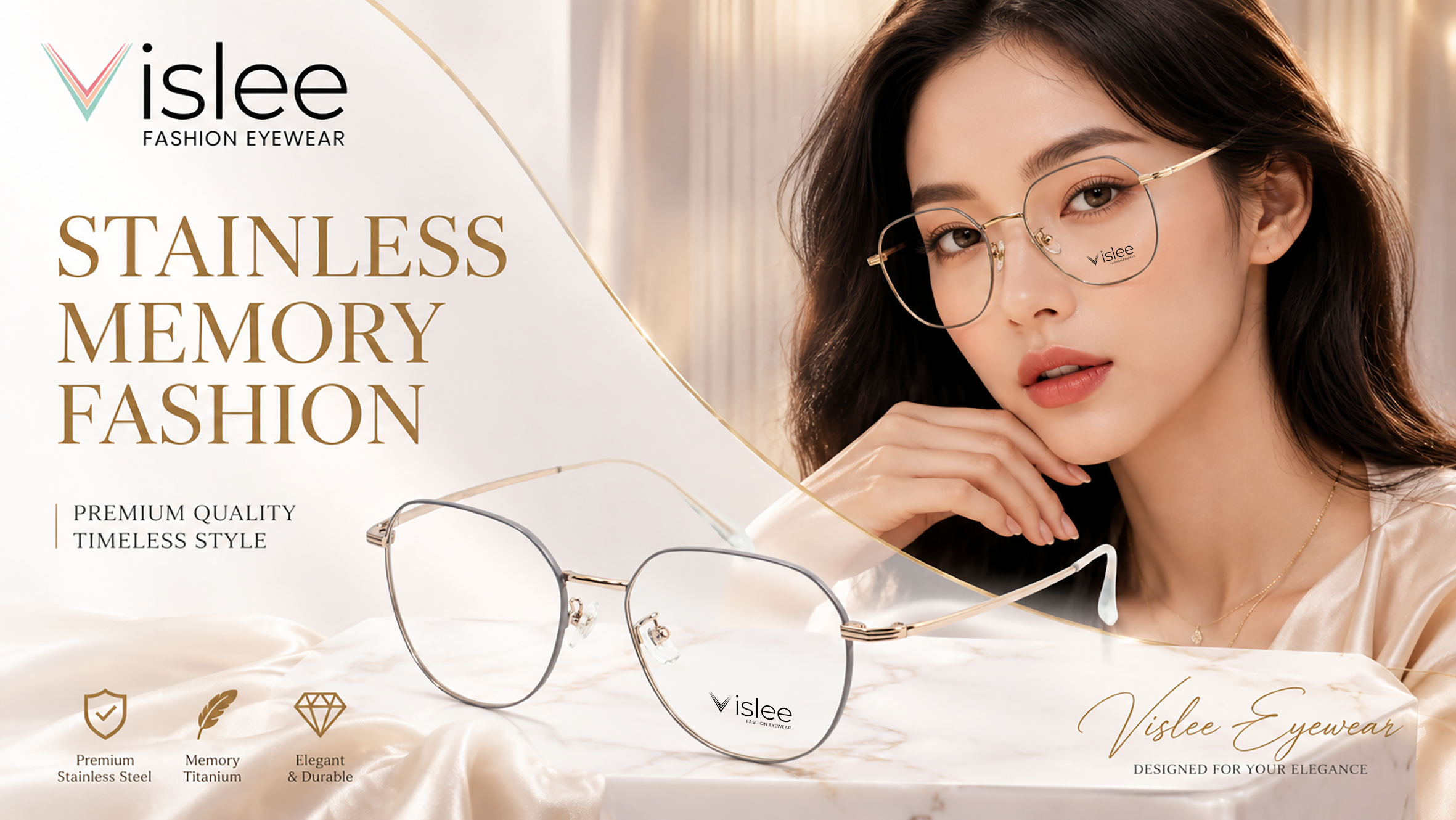 VISLEE STAINLESS MEMORY FASHION